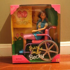 Rare 1997 Share a Smile Becky Barbie – Special Edition – New in Box